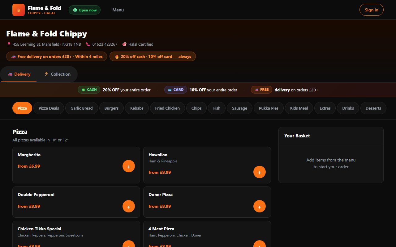 Flame & Fold Chippy screenshot